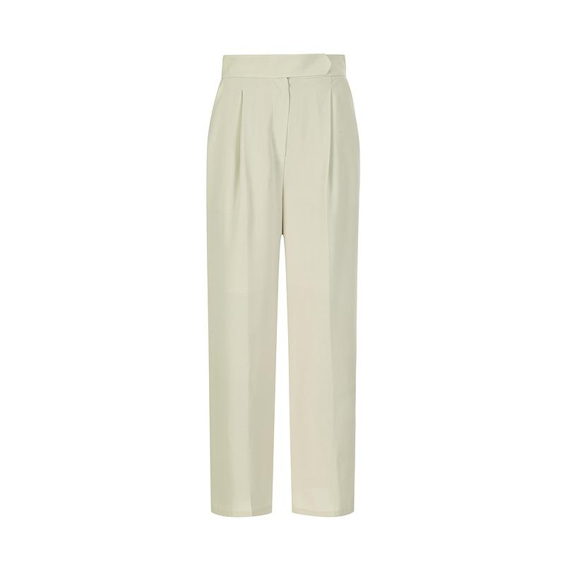 SOUP One-Pleat Straight Fit Slacks (Sy5Lp8F)