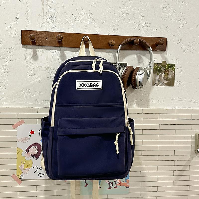 School bag high value Korean version of the college style junior high school student school bag casual lightweight backpack large