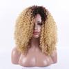 Fashion Short Curly Hair Ombre Blonde Synthetic Wig for Women