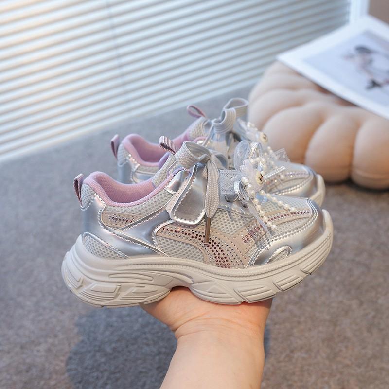 Kids Chunky Sneakers Girls Boys Breathable Mesh Upper Lightweight Casual Shoes Fall Outdoor Walking