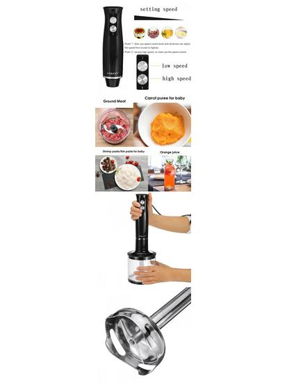 4-in-1 Blender Juicer Food Processor: Egg Beater, Baby Food Maker, Meat Grinder