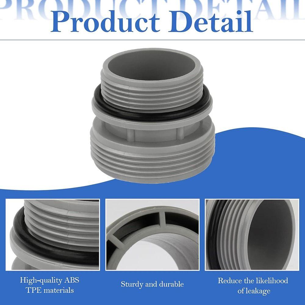 Short Pump Replacement 40mm To 1 1/2" Filter Port  Adaptor Filter Hose Conversion  Fit for Intex