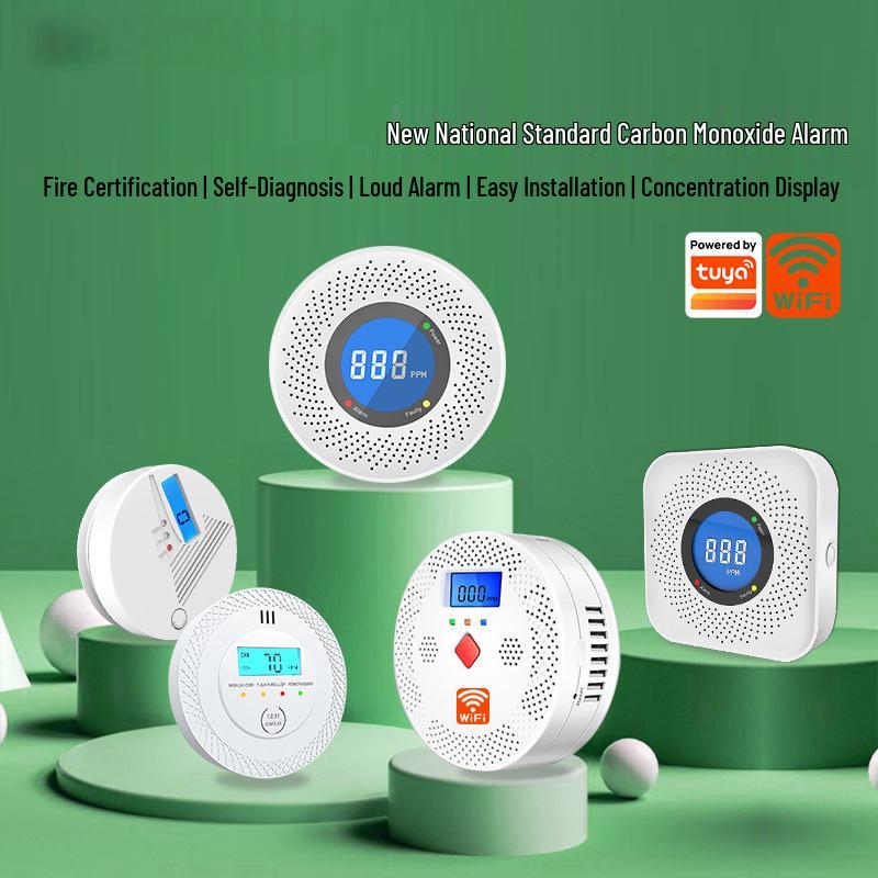Graffiti Smart WiFi Carbon Monoxide & Gas Detector for Home