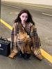 Women's Retro Plaid Knit Cardigan - Autumn/Winter Loose Fit Korean Style Sweater Coat