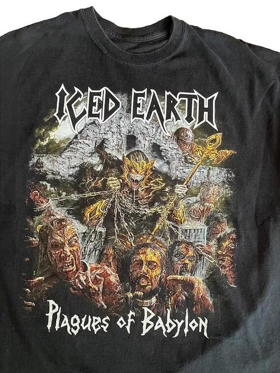 Новая футболка Iced Earth Plagues Of Babylon Подарок Для Фанатов Унисекс S-5XL Футболка Унисекс Футболка M