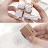 Cute Wood Stamp Artistic Style Minimalist Girl's Diary Stamp Wooden Forest Style Stationery Stamps