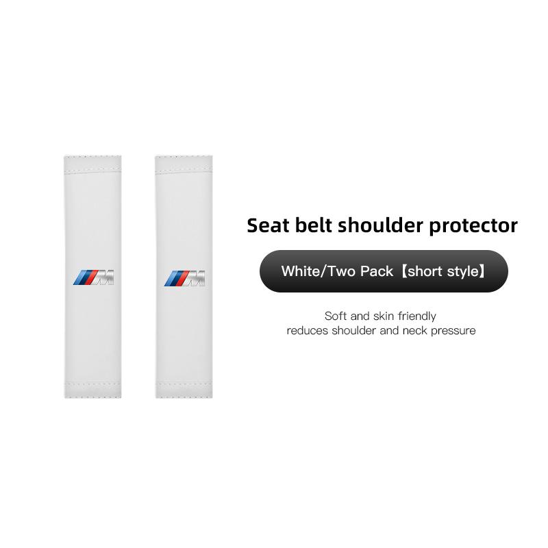 2PCS Car Seat Belt Pad Cover Suede Soft Car Shoulder Pad for BMW M E28 F40 F10 F30 E87 E90 50th F20 E46 E92 E91 E60 E70 E39 E36 Gjbn47