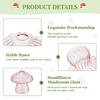 5pcs Mushroom Glass Planter Colored Plant Propagation Station Mini Terrarium for Plants Unique Small Glass Vase for Flowers