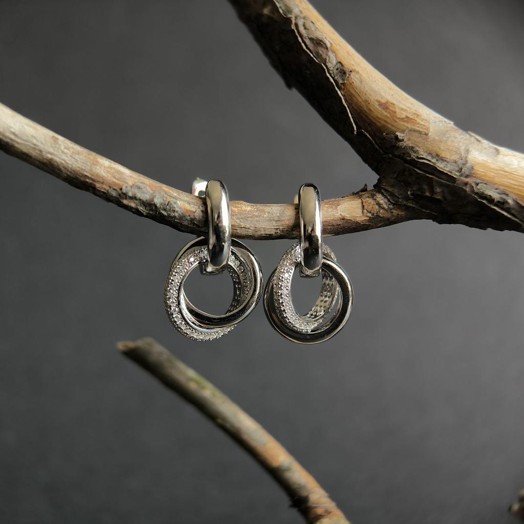 Silberohrringe mit Zirkonia (2187042)