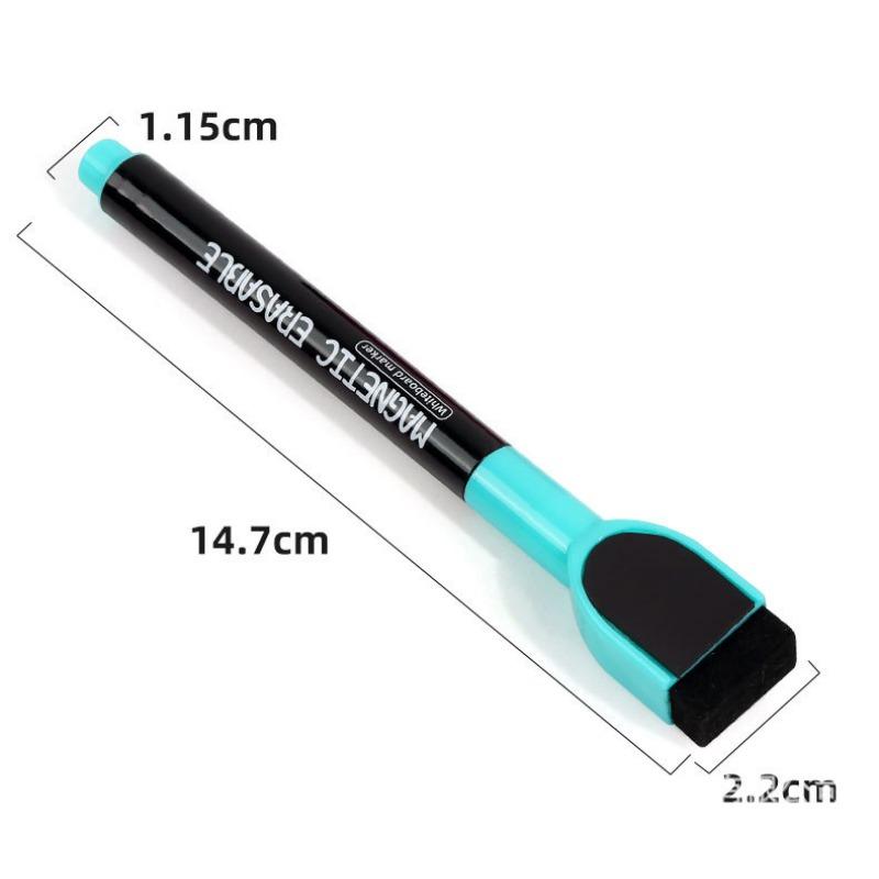 Colors Magnetic Erasable Whiteboard Marker With Brush For Office Kids Drawing Graffiti