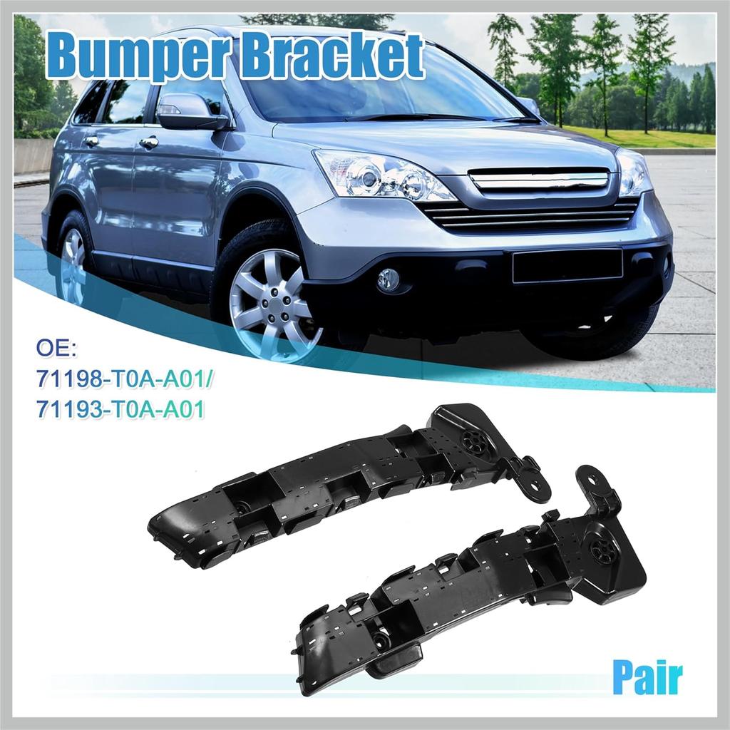 1 Pair Left Right Side Car Front Bumper Mounting Support Bracket NO.71198-T0A-A01/71193-T0A-A01 for Honda CRV 2012-2016 Replacement Car Parts