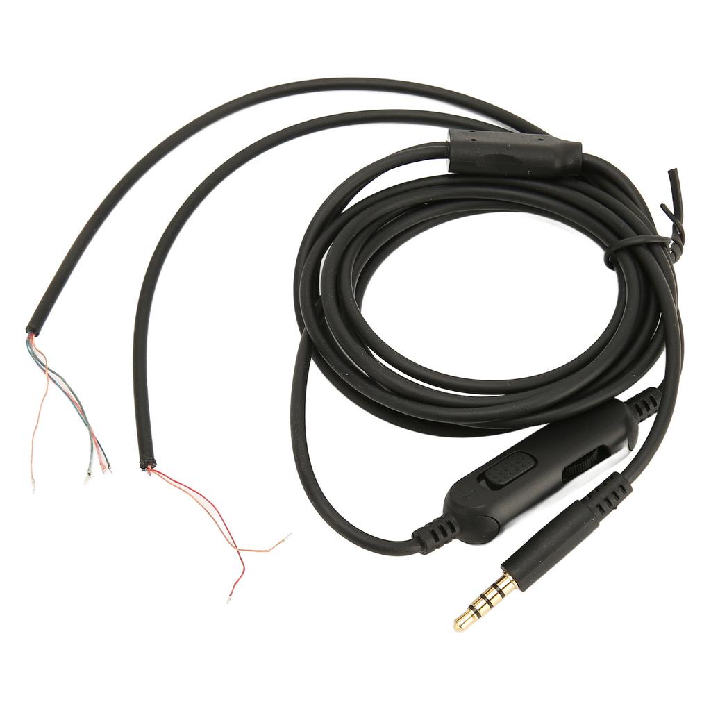Náhradní kabel pro sluchátka OFC jádro Kabel pro herní sluchátka s ovládáním hlasitosti pro