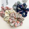 Neuer Stil Chiffon große Schlaufe kleines florales leichtes und frisches Stoff-Pferdeschwanz-Haarband für Damen, vielseitig und für alle Anlässe geeignet.