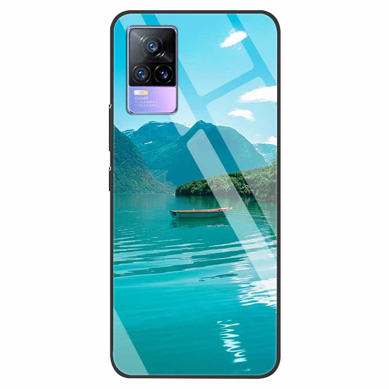 For VivoV21 5G Tempered Glass Case for Vivo V21 5G Soft Bumper Hard Funda For Vivo X60 Pro Global Phone Case X60 5G 2021 Cover