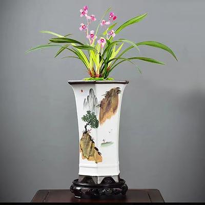 Blumentopfuntersetzer im chinesischen Stil Hochwertiger Hart-PP-Kunststoff Wassersammeluntersetzer Sukkulenten-Pflanzgefäßhalter Blumentopfständer Basis