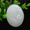 Afghan White Jade Three-Dimensional Guanyin Pendant – Ideal Gift for Travelers and Street Vendors