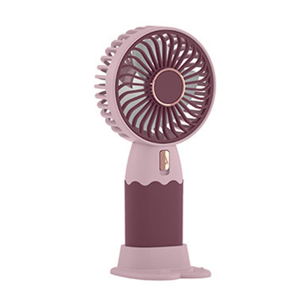 Innovative Lightweight Portable Cartoon Mini Electric Fan Featuring Built In Mobile Device Support For Easy Viewing Anytime