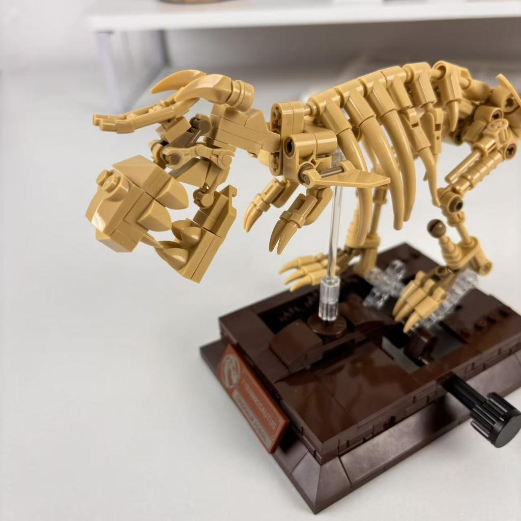 Tyrannosaurus Prehistoric Skeleton Building Block Set Suitable For Adults And Enthusiasts Decorative Desktop Ornament Made Of Abs Material