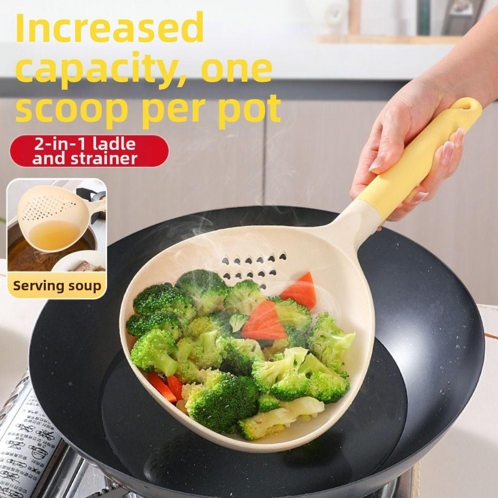 High Heat Resistant Vegetable Strainer Big Size Kitchen Ladle Strainer  Restaurant