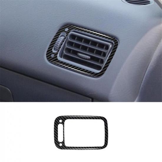 Carbon Fiber Right Of Dashboard Vent Outlet Cover Trim For Honda Civic 1999-2000