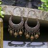Bohemian Classic Women Geometric Tassel Wooden Earrings Vintage Gypsy Ethnic Circle Flower India Dangle Earrings Jhumka Jewelry