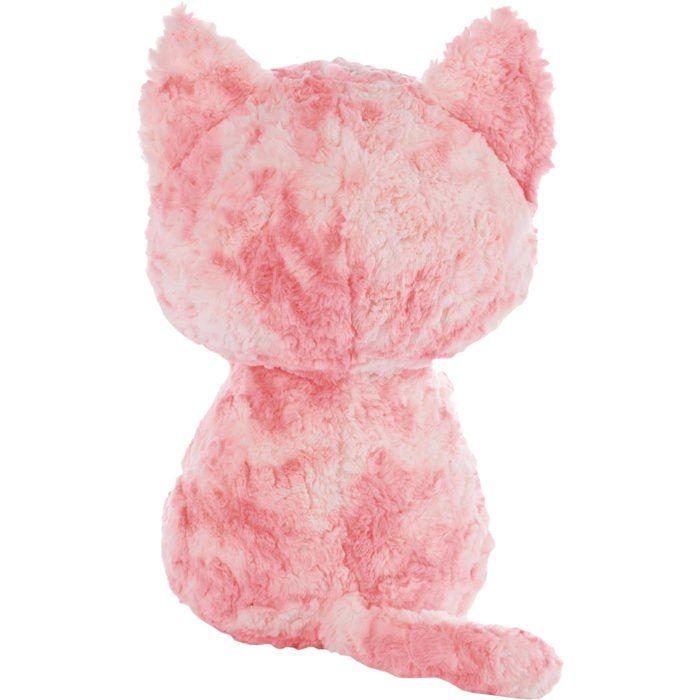 Peluche - nici - glubschis dreamie 45 cm - chats grands yeux paillet - noir et rose