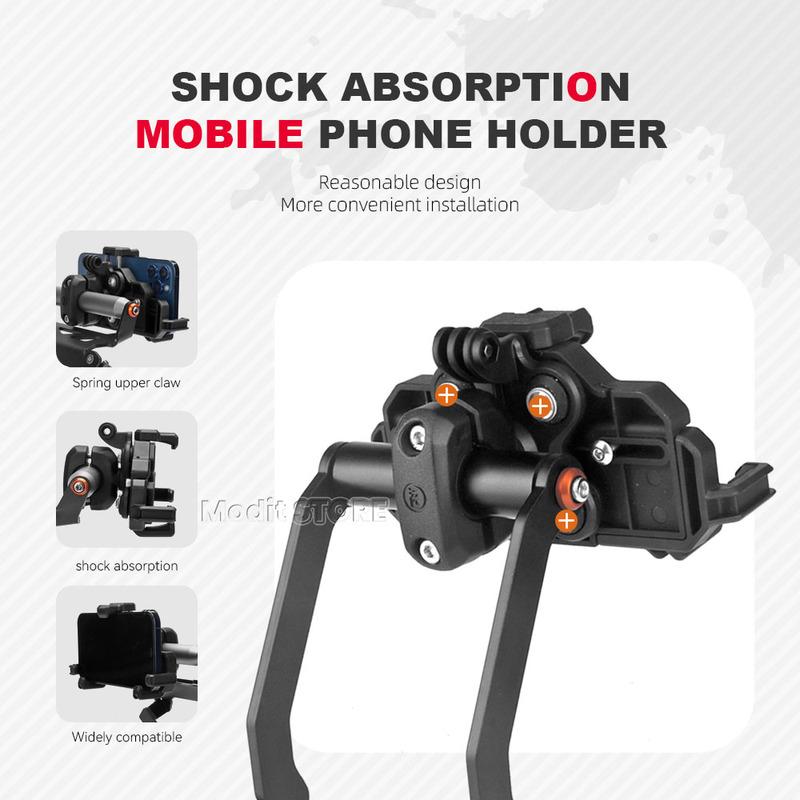 Motorcycle New GPS Phone Navigation Mount Bracket Anti Shake Bracket For Tiger 850 2021- Tiger 900 GT Rally PRO 2021 - 2023