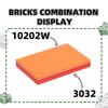 Non-Toxic 31Pcs/Lot 3032 4X6 Basic Plate Board Building Blocks Moc Parts Compatible With Bricks Educational Children'S Toys Gift Box