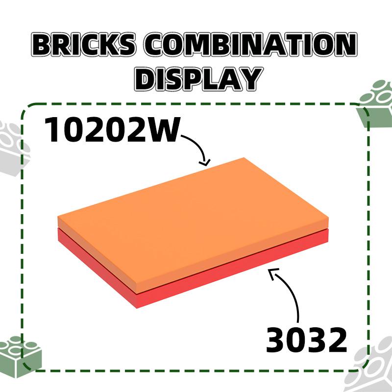 Non-Toxic 31Pcs/Lot 3032 4X6 Basic Plate Board Building Blocks Moc Parts Compatible With Bricks Educational Children'S Toys Gift Box