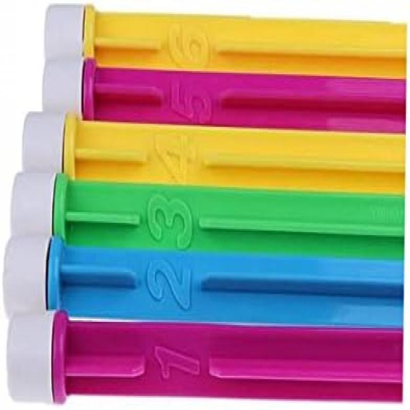 FRCOLOR Dive Sticks for Kids 6 Pack, Colorful Durable Pool Diving Toys, Swimming Training Floating Toys