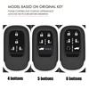 4 5 6 Bottons Leather Car Key Fob Case Cover Shell Keychain For Honda Alison Odyssey    Accesorios
