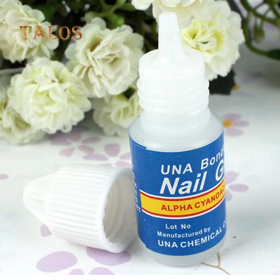 5 Pcs Pro DIY Adhesive Transparent Nail Glue Acrylic Tips Manicure Decor Tool
