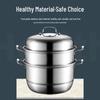 Aiyiyaoxuan 3-lagiger Dampfkochtopf aus Edelstahl