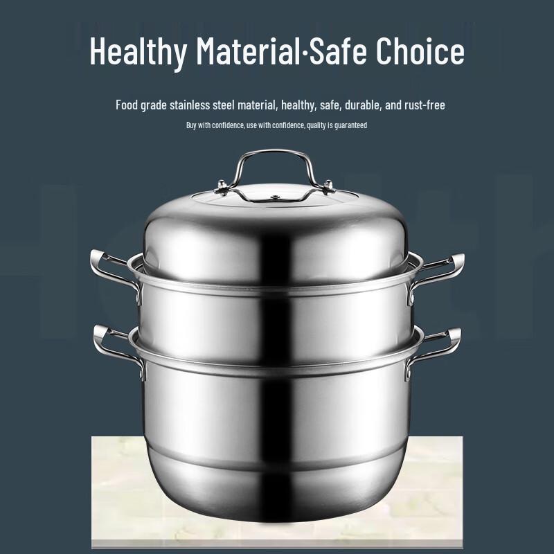 Aiyiyaoxuan 3-lagiger Dampfkochtopf aus Edelstahl
