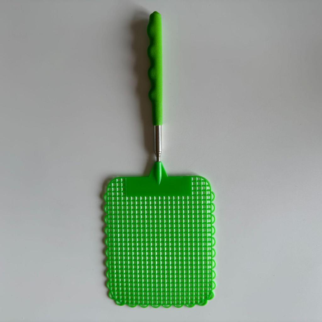 Durable Telescopic Stainless Steel Fly Swatter with Long Handle