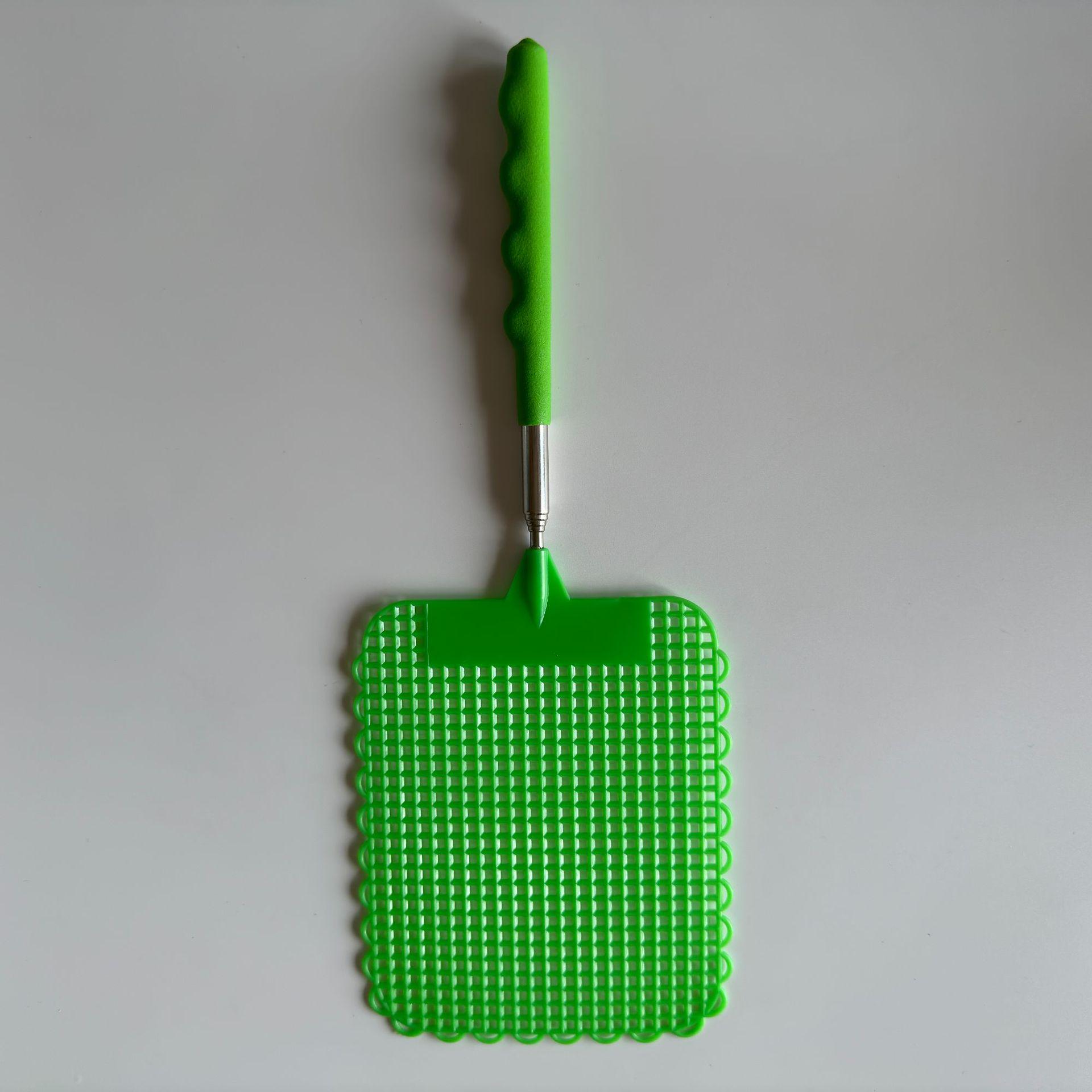 

Durable Telescopic Stainless Steel Fly Swatter with Long Handle зелёный