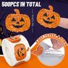 500Pcs/set Halloween Stickers Glittering Party Gift Wrapping Label Stickers Children Reward Stickers Scrapbook Stationery Decor