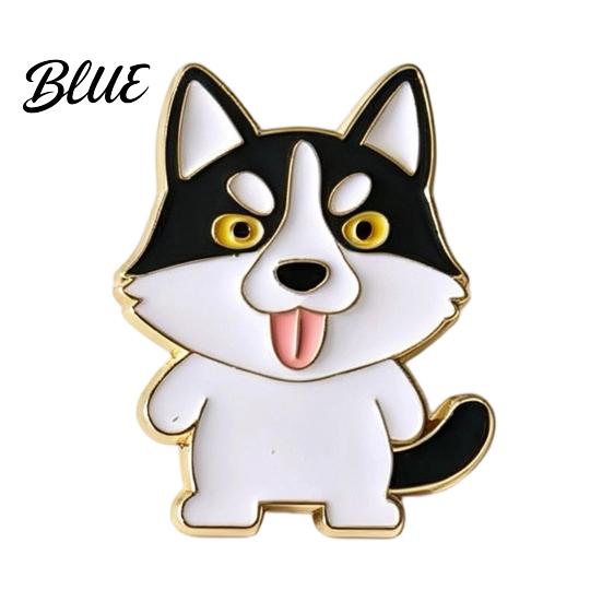 Animal Brooch Enamel Pin Cartoon Cat Dog Panda Lion Design