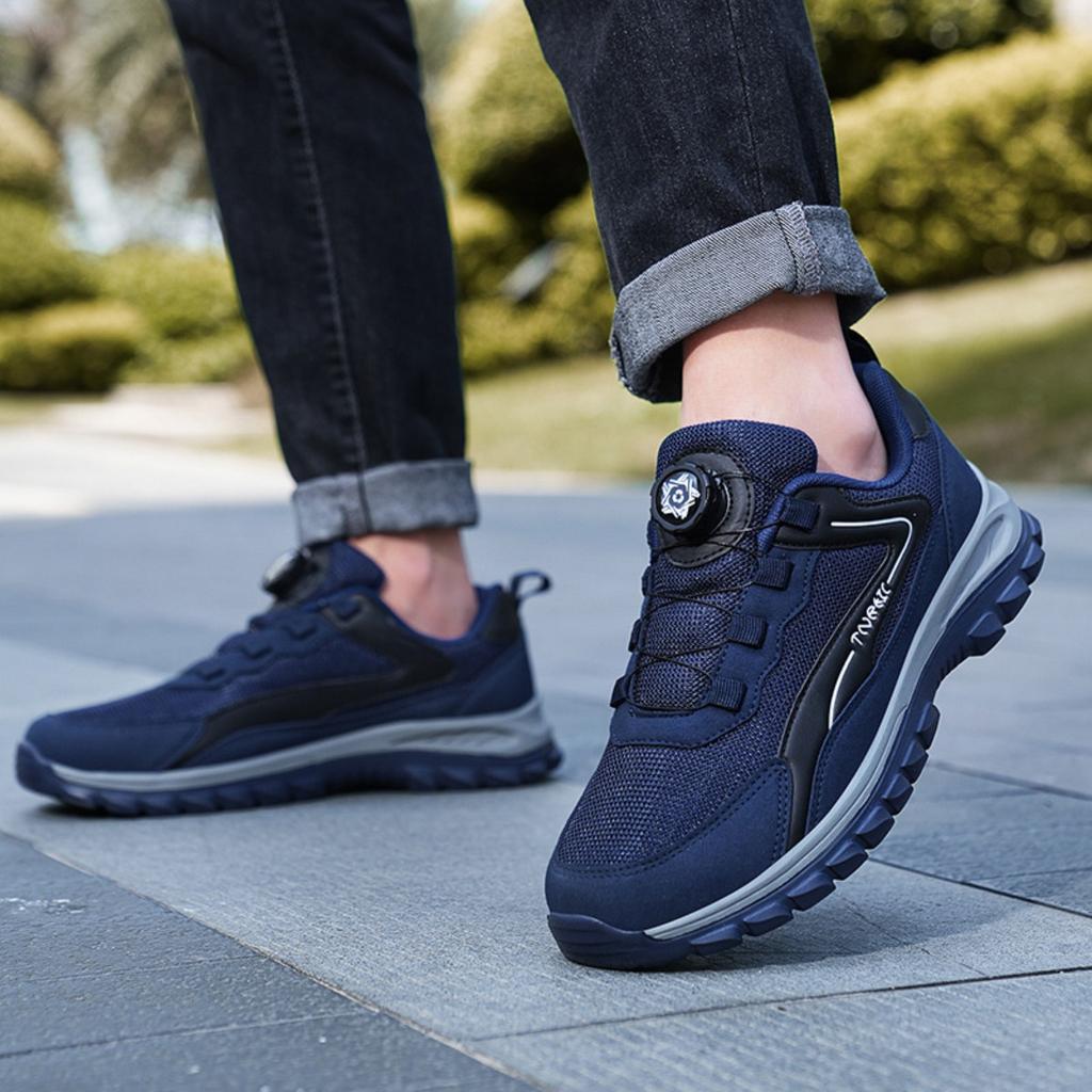 Trendy Men's and Women's Shoes, Durable and Breathable Running Shoes, Versatile Rotating Button Casual Shoes