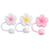 8/10mm Cherry Blossoms Straw Cover Dust-Proof Straw Tips Begonia Flower Straw Topper  Cup 30&40Oz
