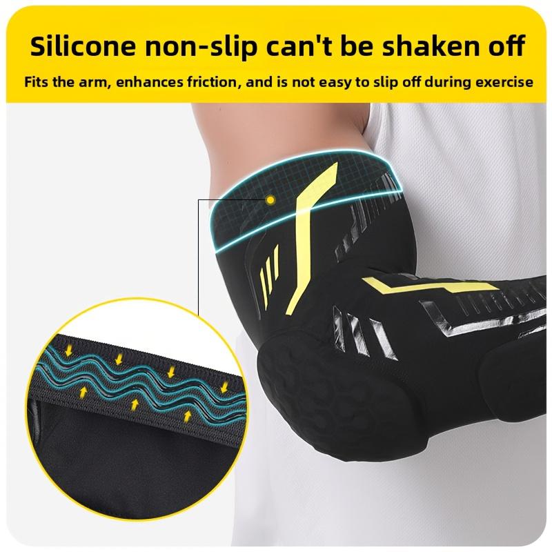 1Pcs Separate Elbow Pads Honeycomb Long Arm Sleeve Protector Dual Anti-Collision Compression Support Forearm Cover Basketball