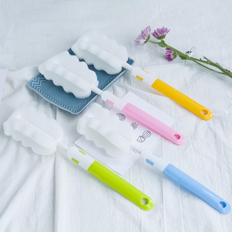 Long Handle Detachable Sponge Cup Cleaning Brush