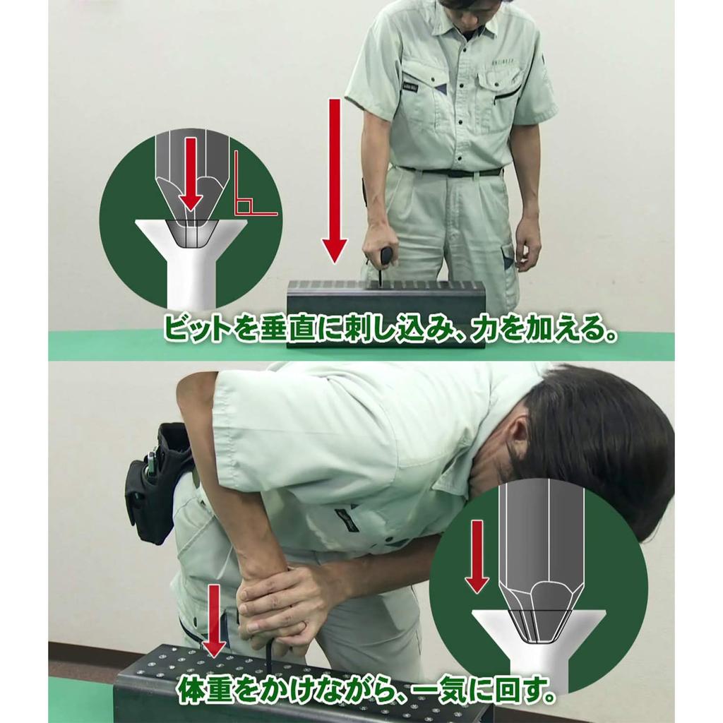 ENGINEER Screwsaurus Bazooka for Removing Stripped Phillips Screws and Hex Socket Compatible with Countersunk and Flat Head Screws Hex Bit Set Set,