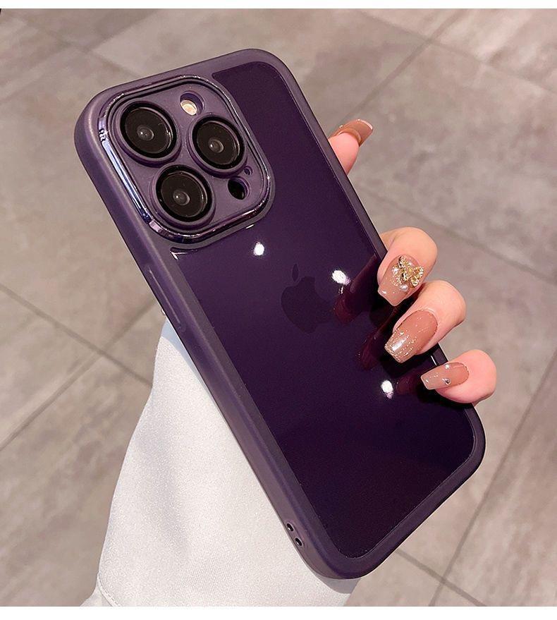 "Ultra-Thin Transparent Anti-Fall Protective Case for iPhone 15 Pro Max - Simple, All-Inclusive Design"