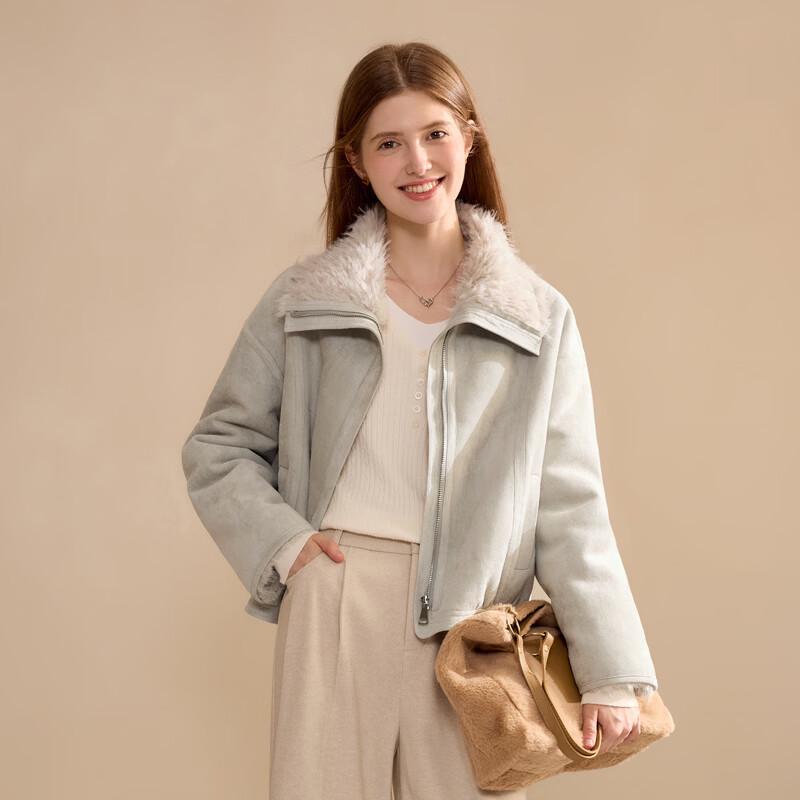 Betu Women's Winter Faux Fur Fleece Jacket