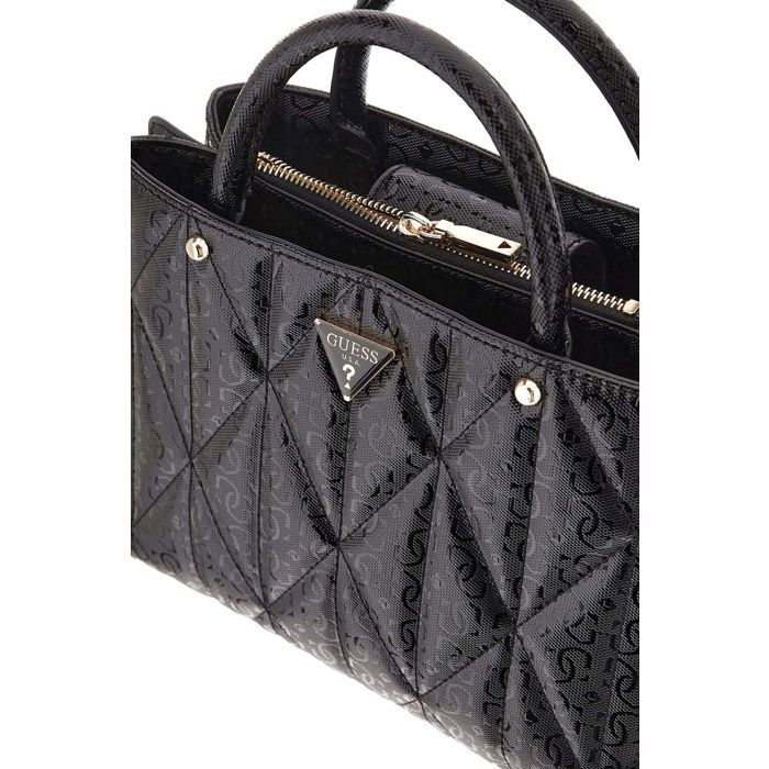 GUESS Sac à main noir pour femme - Aldina Girlfriend Satchel 314512