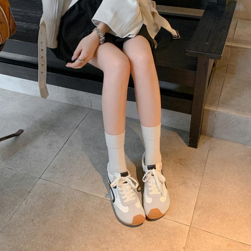 7 version inner height increase women's leather new small retro versatile casual shoes