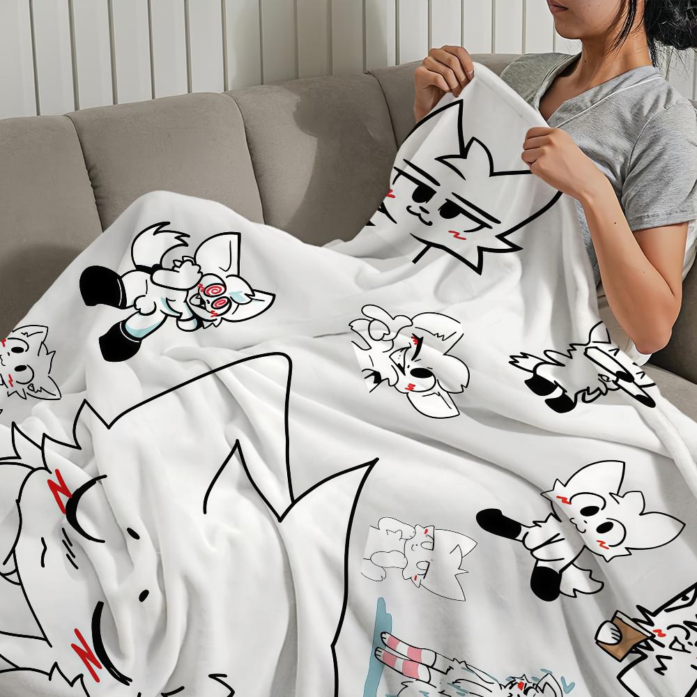 Boykisser Cute Cat Kawaii Blanket For Soft Throw Blanket for Picnic Bed Sofa Home Bedroom Cozy Warm Comfortable