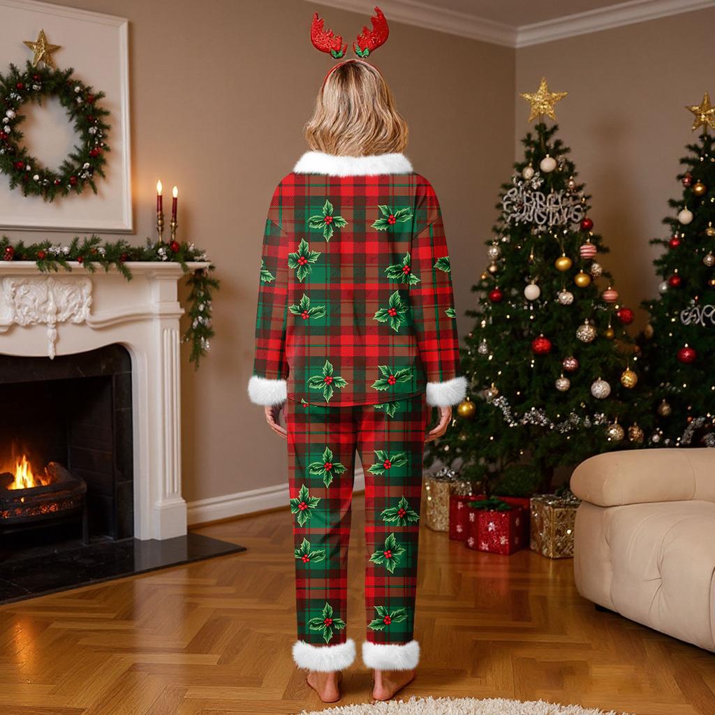 Damenmode Lässig Homewear Mode Lässig Bedruckter Cardigan Hemd Hosen Set