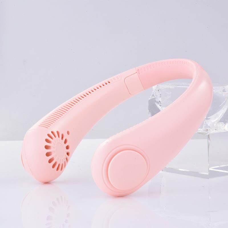 Ventilator de gât suspendat Mini ventilator portabil fără lame, reîncărcabil prin USB, răsucibil, fără frunze, răcire cu aer pentru sport